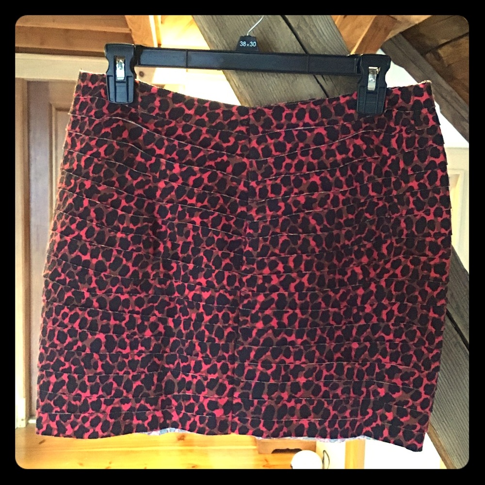 Urban Outfitters leopard mini skirt